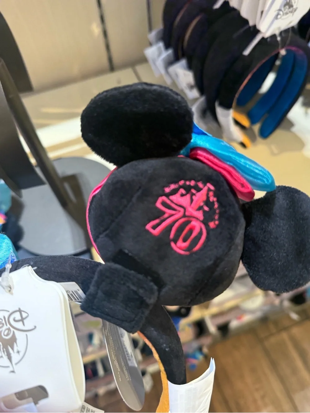Disneyland Minnie & Mickey 70th Anniversary Plush Headband Set